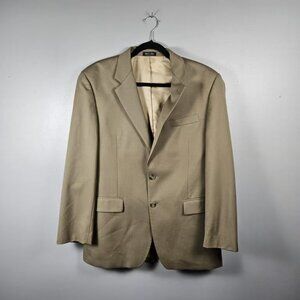 Lauren Ralph Lauren Blazer Suit Jacket Men 40R Wool Brown Collared Career Formal